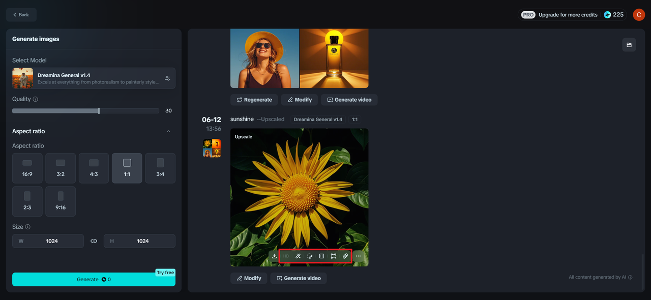 Customize artwork in 即梦AI