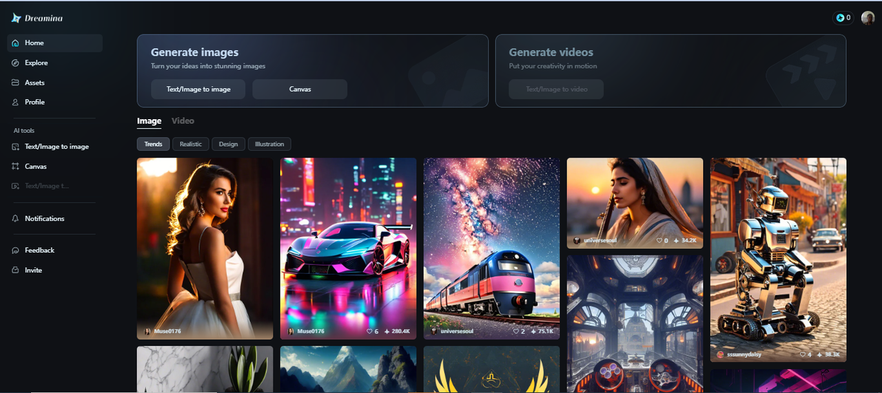 即梦AI's interface
