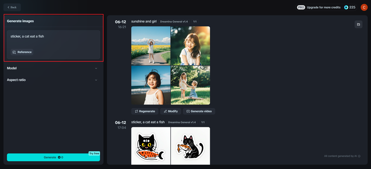 How to write sticker prompts in 即梦AI
