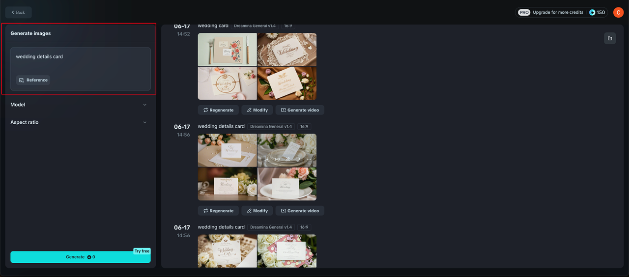 Write prompts about details wedding invitation card in 即梦AI